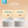 Автопоилка фонтан Petzengo PW9-L 2.5 л, с подсветкой, для кошек и собак, белая