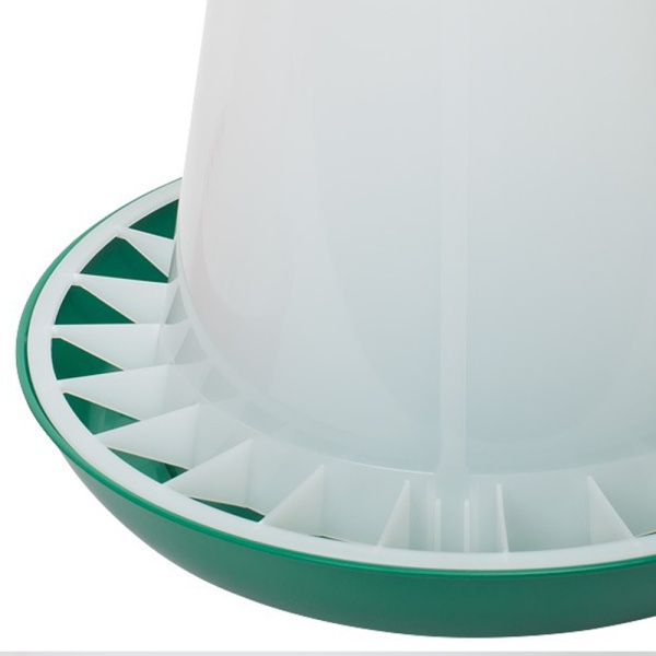 Кормушка бункерная 10 кг пластик с разделительной решеткой зеленая