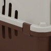 Переноска Safari Range 50х35х32 см для кошек и собак Pet Choice с металлической верхней решеткой, коричневый​
