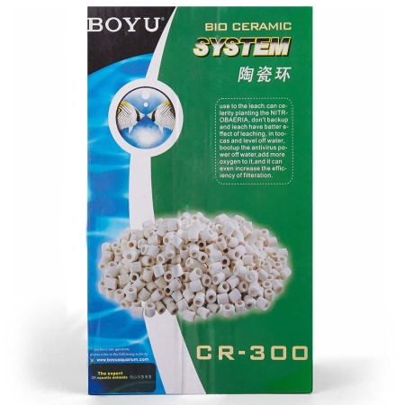 Наполнитель керамические кольца Boyu CR-300 для фильтра аквариума, 300 г