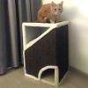 Когтеточка-домик Pet Choice, 40х35х60 см, коричневый, с подушкой