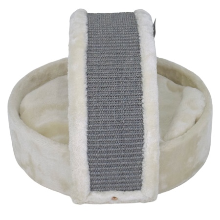 Когтеточка-лежак 40х42х30 см, кремовый