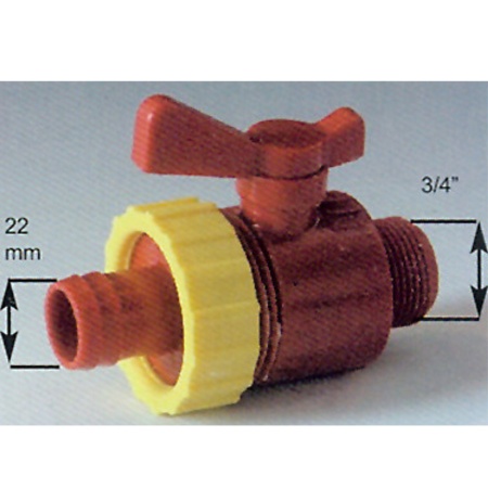 Кран с патрубком для шланга