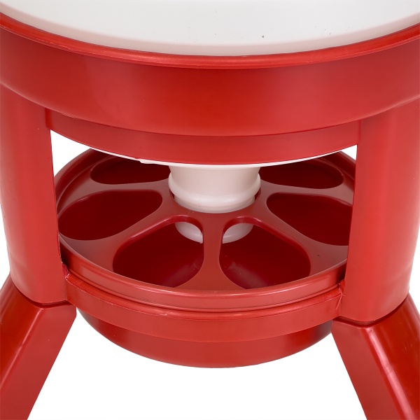 Кормушка бункерная 20 кг пластик с разделительной решеткой на ножках