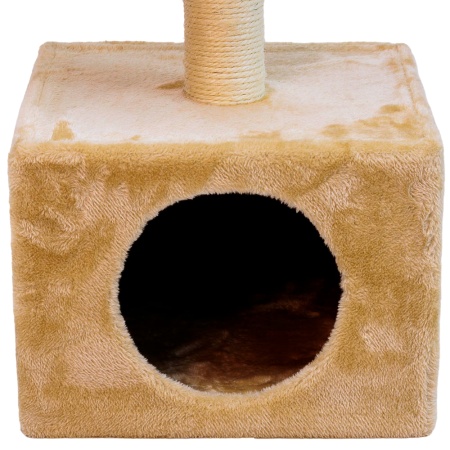 Когтеточка-комплекс 35х35х88 см с цилиндром, бежевый