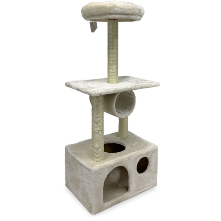 Когтеточка-комплекс 50х35х116 см, кремовый