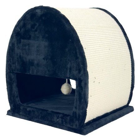 Когтеточка-домик 45х40х50 см, черный