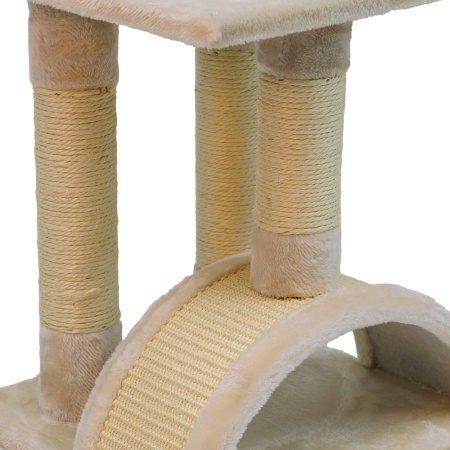 Когтеточка-комплекс 36х36х88 см, кремовый