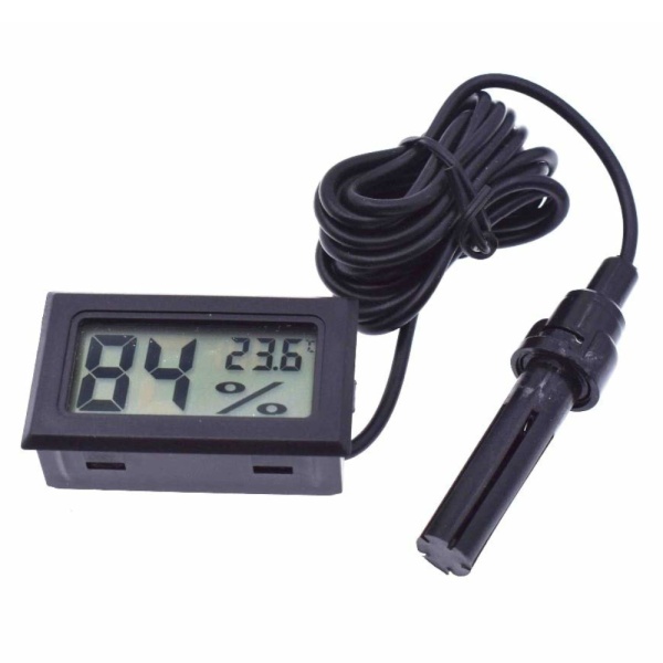 Термометр-гигрометр цифровой ET03 с выносным датчиком 1,45 м для измерения температуры и влажности