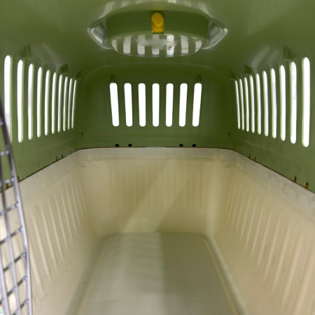 Переноска Transport 61.1x40.5x41.9 см для кошек и собак Pet Choice авиа  стандарт, зеленая​