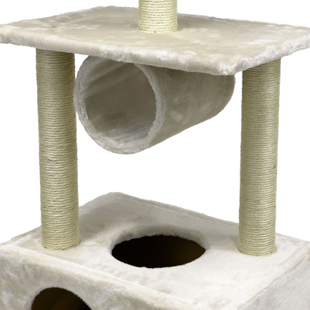 Когтеточка-комплекс 50х35х116 см, кремовый