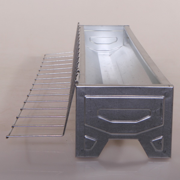 Кормушка лотковая 75 см оцинкованная cталь для кур