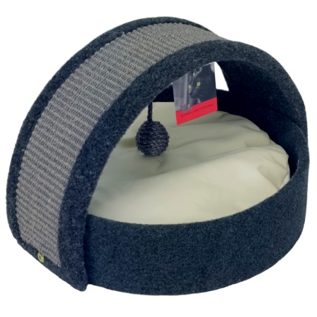 Когтеточка-лежак 40х42х30 см, графит