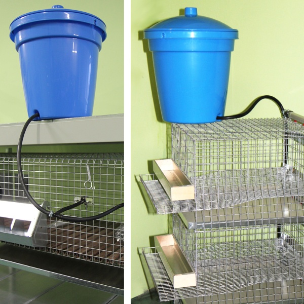 Емкость для воды 12 л для системы поения птицы и кроликов