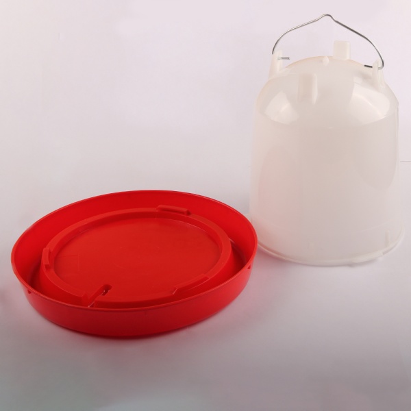 Поилка вакуумная 10 л с ручкой для кур, уток, бройлеров и других птиц