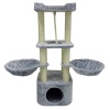 Когтеточка-комплекс 40х40х108 см, серый