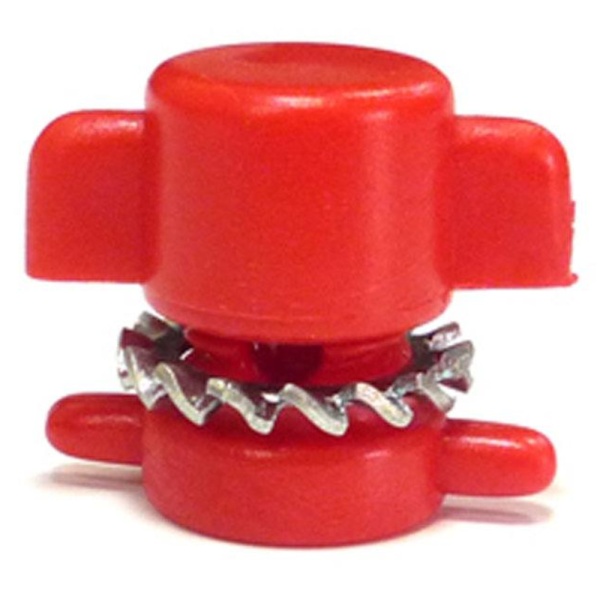 Зажим пластиковый со стальной зубчатой шайбой