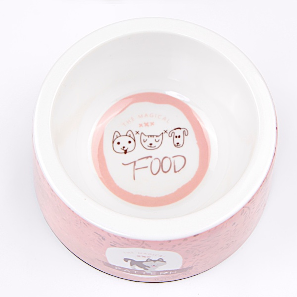 Миска меламиновая для кошек и собак, диаметр 15 см, 350 мл, хаски