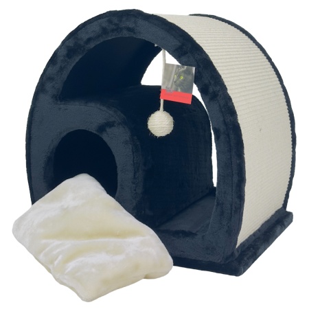 Когтеточка-домик 50х40х50 см, черный