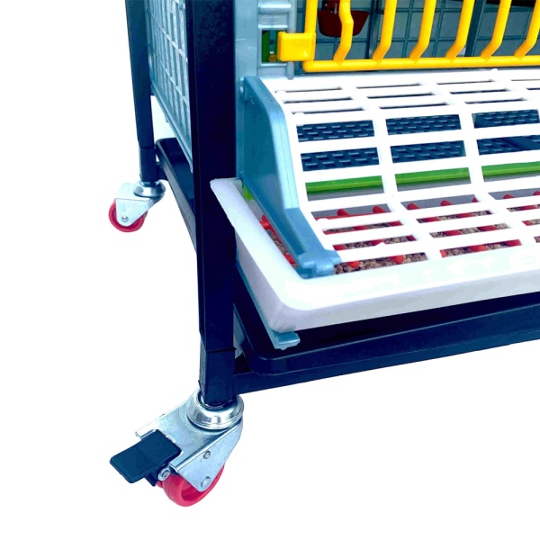 Клетка Comfortplast для перепелов без яйцесборника 3 секции, 1 ярус, 98x60x59 см, пластиковая