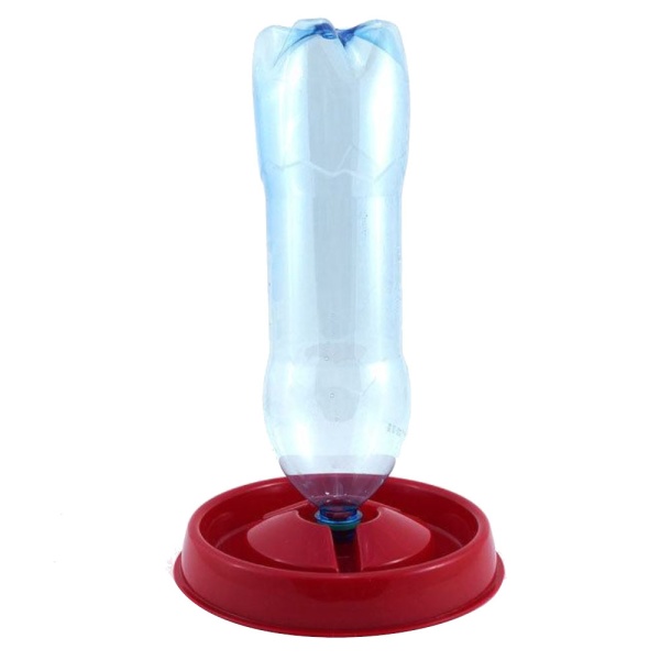 Поилка под бутылку напольная Ø23 см пластик