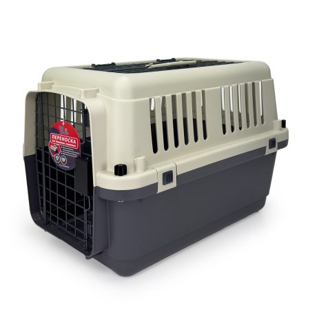 Переноска Safari Range 60х40х40 см для кошек и собак Pet Choice с металлической верхней решеткой​