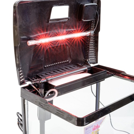 Аквариум Boyu EC-400 панорамный, 33 л, с фильтром и LED-лампой, черный​