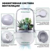 Умный горшок для суккулентов HobbyFarm с вентиляцией, LED подсветкой и таймером