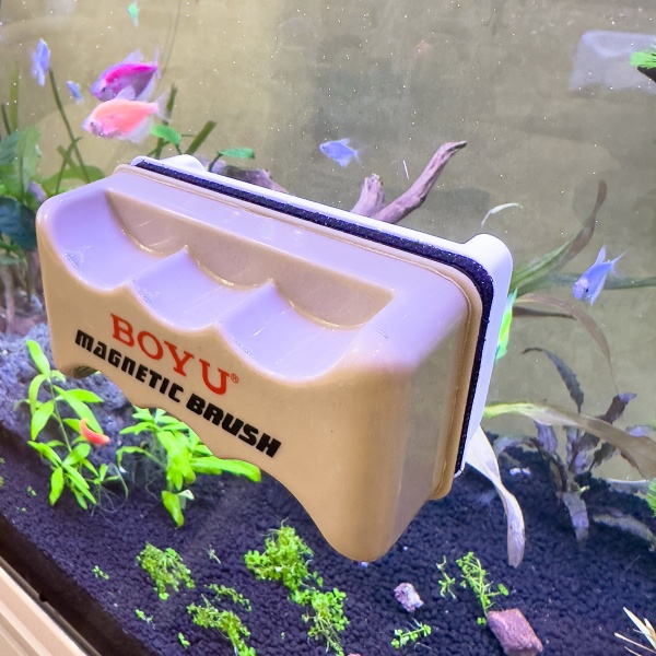 Магнитная щетка скребок Boyu FMB-202A для аквариума с толщиной стекла до 5 мм