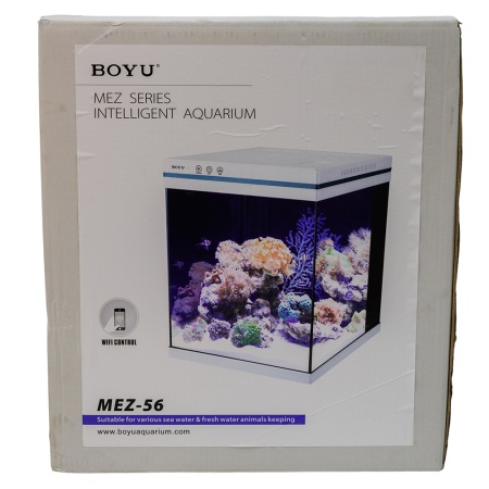 Аквариум Boyu Intelligent MEZ-56, фильтры, LED освещение, WiFi управление со смартфона, 56 л