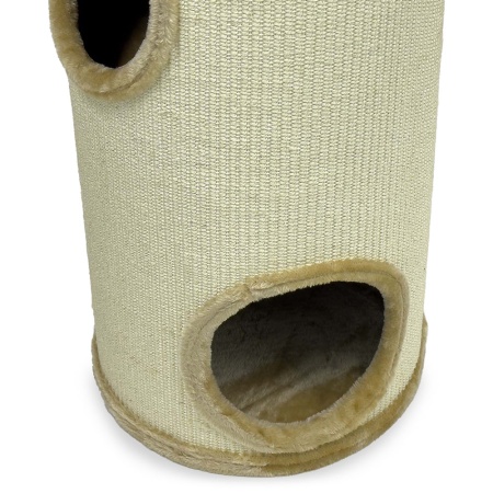 Когтеточка-домик 35х35х75 см, бежевый