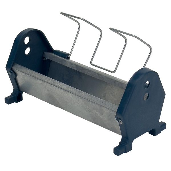Кормушка лотковая 25 см оцинкованная сталь для цыплят и мелкой птицы