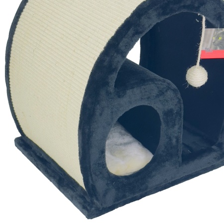 Когтеточка-домик 50х40х50 см, черный