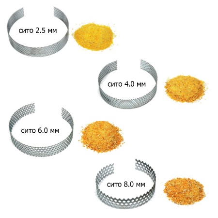 Зернодробилка Novital Magnum 4V 750 Вт электрическая для измельчения зерна / в комплекте 4 сита