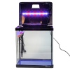 Аквариум Boyu EC-400 панорамный, 33 л, с фильтром и LED-лампой, черный​