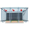 Клетка Comfortplast для кур-несушек 3 секции, 3 яруса высотой по 60 см, пластиковая