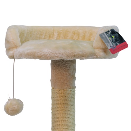 Когтеточка-комплекс 36х36х88 см, кремовый
