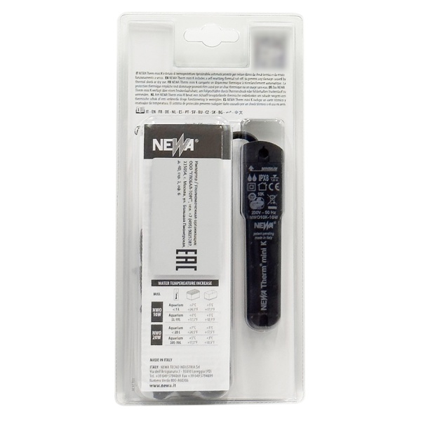 Нагреватель для воды аквариума Newa Therm Mini NWO-10K 230V 50Hz 10W автоматический до 15 л