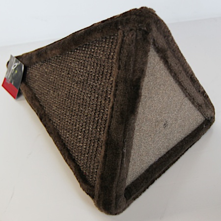 Когтеточка-пирамида 24х24х40 см, коричневый