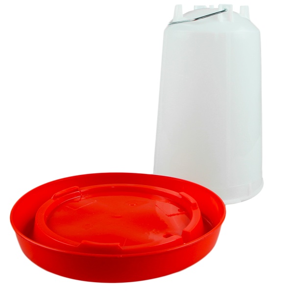 Поилка вакуумная 8 л с ручкой для кур, уток, бройлеров и других птиц