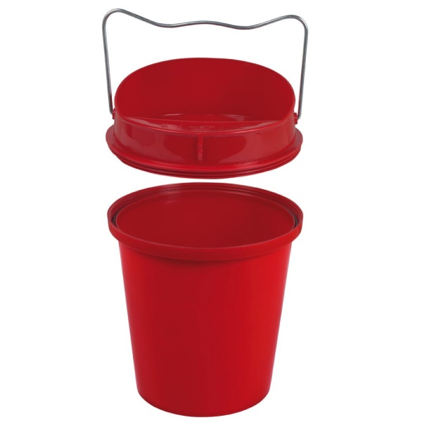 Поилка вакуумная ведро 6 л пластик