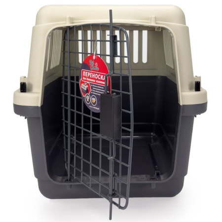 Переноска Safari Range 60х40х40 см для кошек и собак Pet Choice с металлической верхней решеткой​