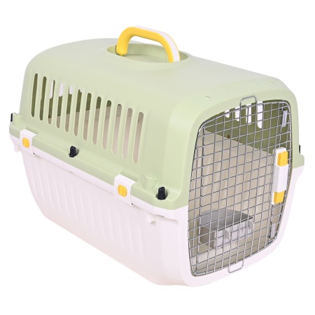 Переноска Transport 52x35x34 см для кошек и собак Pet Choice, авиа стандарт, зеленая​
