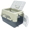 Переноска Safari Range 50х35х32 см для кошек и собак Pet Choice с металлической верхней решеткой, серый​