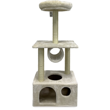 Когтеточка-комплекс 50х35х116 см, кремовый