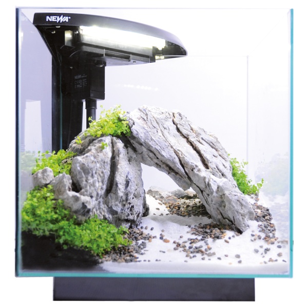 Аквариум Newa More NMO 30 Daylight LED 28 л с фильтром, нагревателем и освещением рассвет-закат, черный NEW VERSION