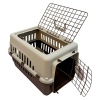 Переноска Safari Range 50х35х32 см для кошек и собак Pet Choice с металлической верхней решеткой, коричневый​
