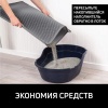 Двухслойный коврик под лоток 45х60 см для кошачьего туалета, серый 