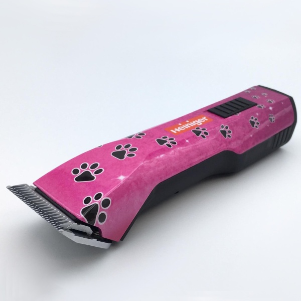 Машинка Heiniger Saphir Pink для стрижки животных, собак, кошек с 2-я аккумуляторами и лезвием #10 1,5 мм