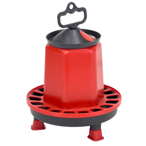 Кормушка бункерная 1,5 кг пластик с разделительной решеткой на ножках